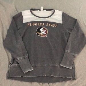 FSU open back sweater